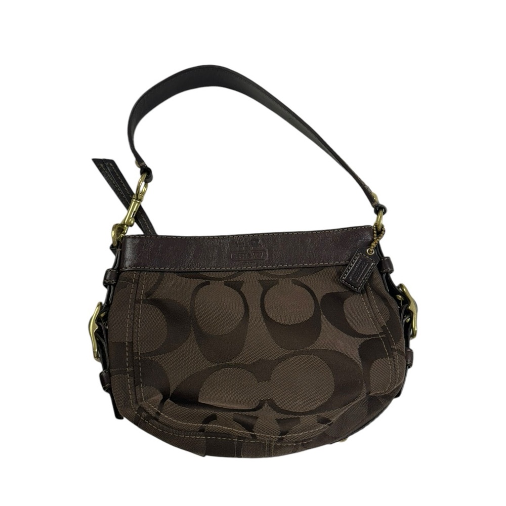 Coach Zoe Dark Brown Shoulder Bag